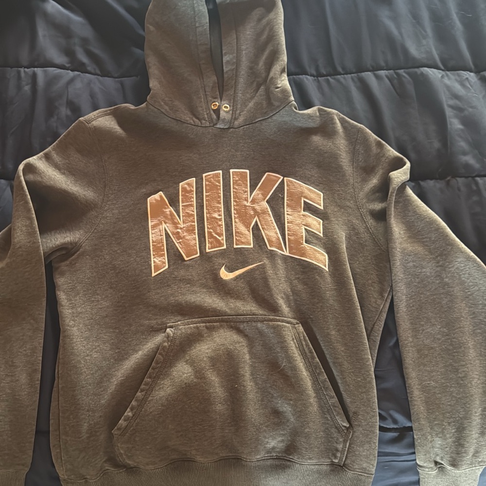 Nike Men's Dark Gray Hoodie Sweater